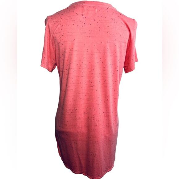 Cloth & Stone Speckled Coral TShirt Blouse Top Medium - Picture 3 of 13